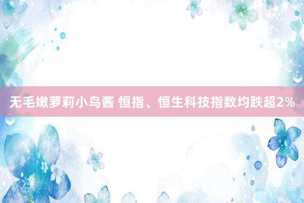 无毛嫩萝莉小鸟酱 恒指、恒生科技指数均跌超2%