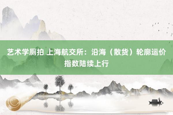 艺术学厕拍 上海航交所：沿海（散货）轮廓运价指数陆续上行